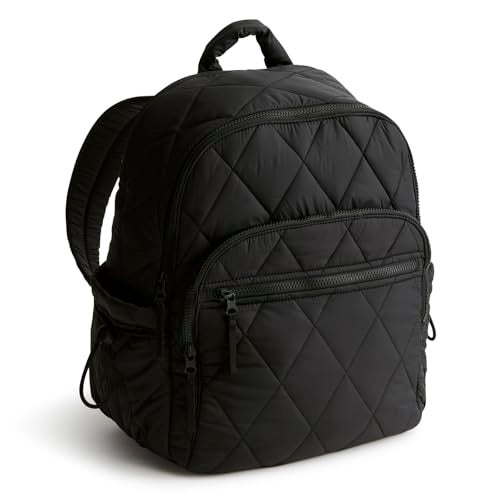 Vera Bradley Women's Featherweight Bancroft Backpack, Black, One Size - Image 1