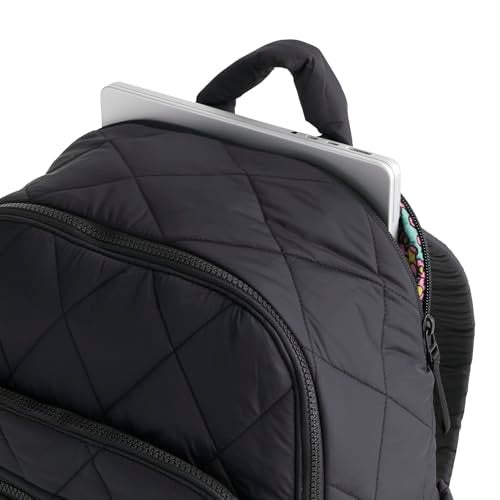 Vera Bradley Women's Featherweight Bancroft Backpack, Black, One Size - Image 5