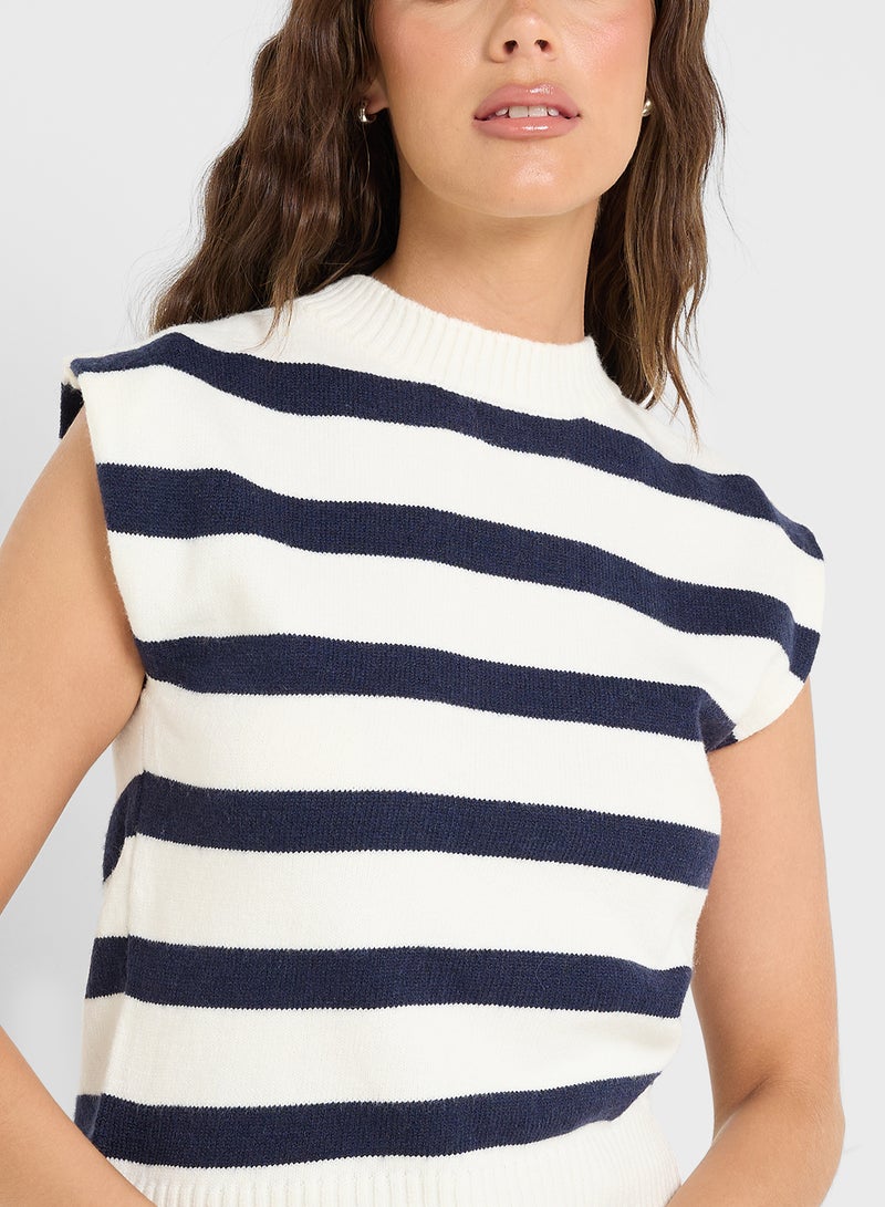 جينجر فيست محبوك مخطط بفتحة خلفية - Image 3