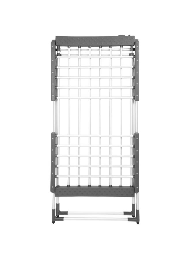 BLACK+DECKER 220W 220V Heated Electric Winged Clothes Drying Rack Silver and Black 94 x 50 x 74 cm 63159 - Image 4