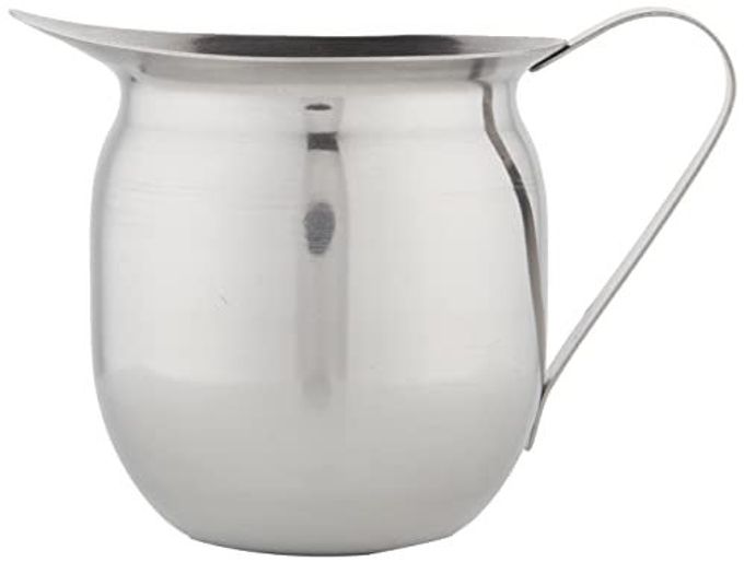 Winco Stainless Steel Bell Creamer, 8-Ounce, Medium - Image 2
