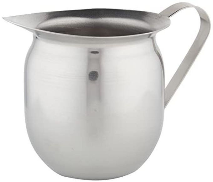 Winco Stainless Steel Bell Creamer, 8-Ounce, Medium - Image 3