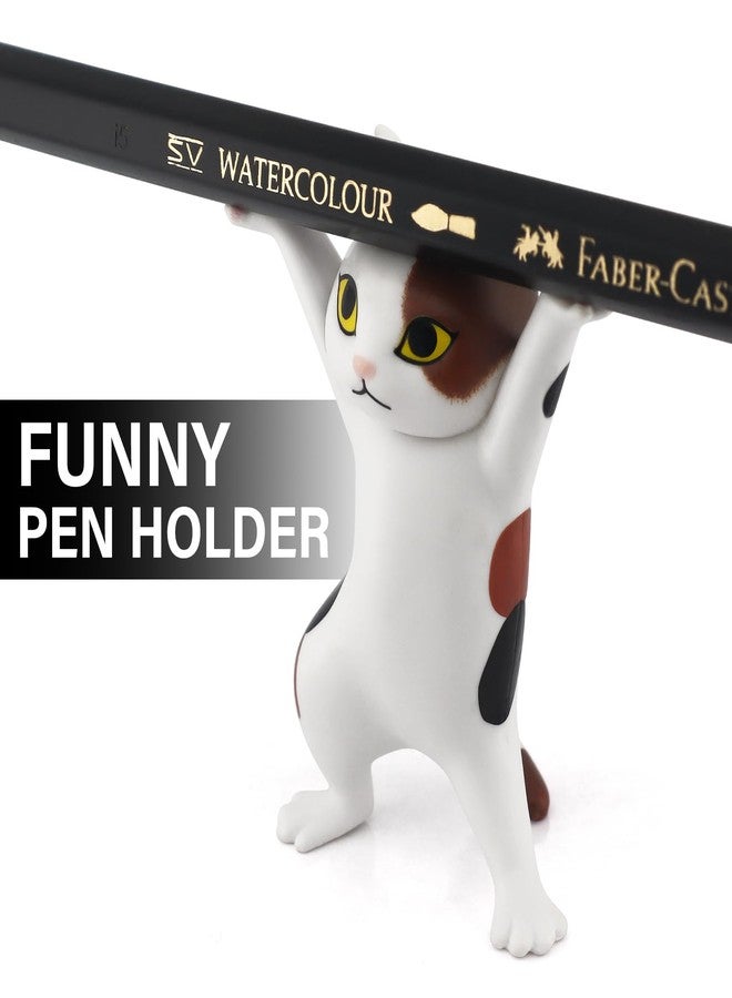 ATHAND Dancing Cats Pen Holder For Desk, Cat Pencil Holder, Cute Cat Figures, Interesting Cat Gifts for Cat Lovers,Home Decoration Ornaments, Funny Desk Decor(Multicolor) - Image 3