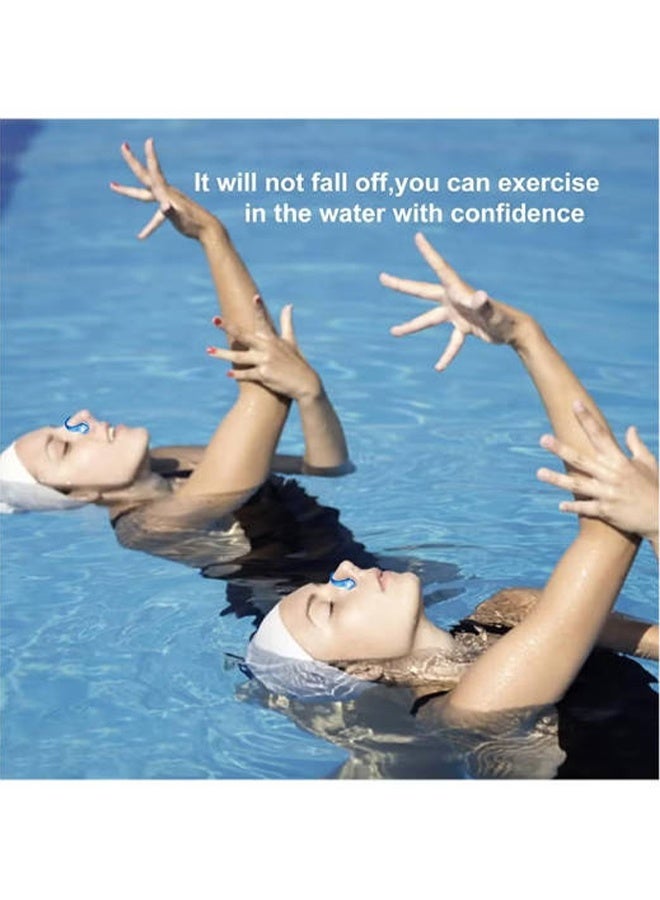 واي جيه مشبك أنف السباحة ، مجموعة من 5 مقاطع أنف من السيليكون للسباحة سدادات الأنف مجموعات واقي الأنف للبالغين والأطفال مع صندوق معبأ - Image 5