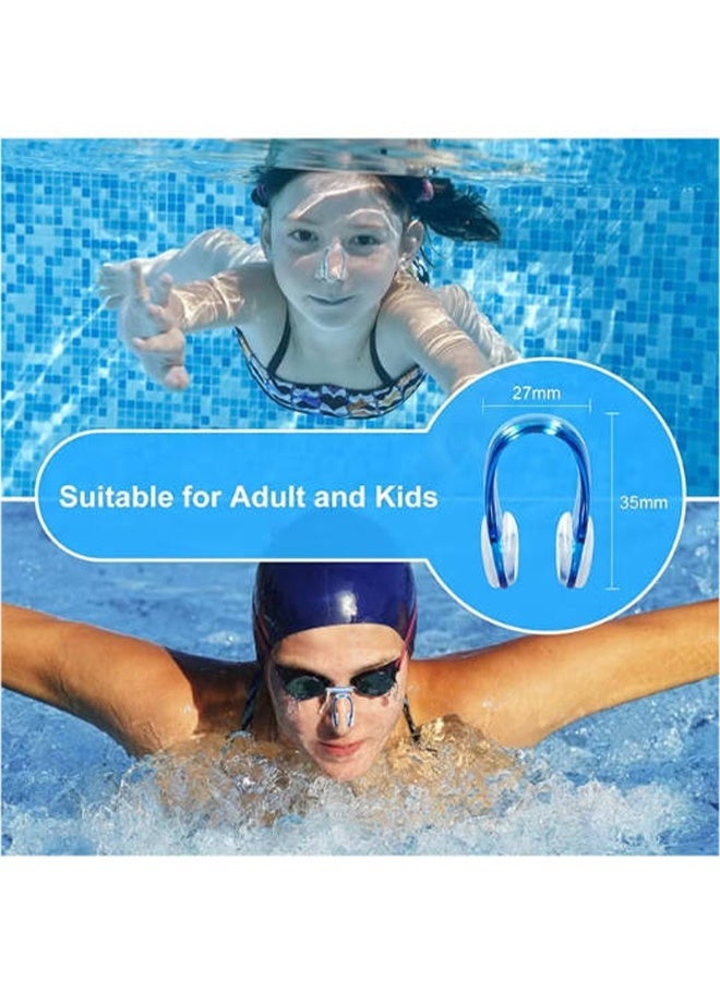 واي جيه مشبك أنف السباحة ، مجموعة من 5 مقاطع أنف من السيليكون للسباحة سدادات الأنف مجموعات واقي الأنف للبالغين والأطفال مع صندوق معبأ - Image 4