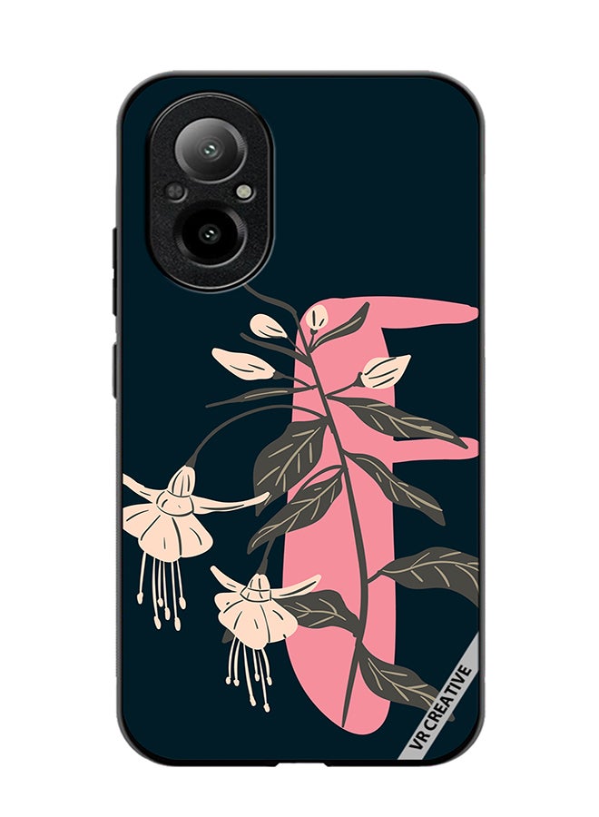 VR CREATIVE Protective Case Cover For Realme C67 4G Alphabet F Design Multicolour - Image 1