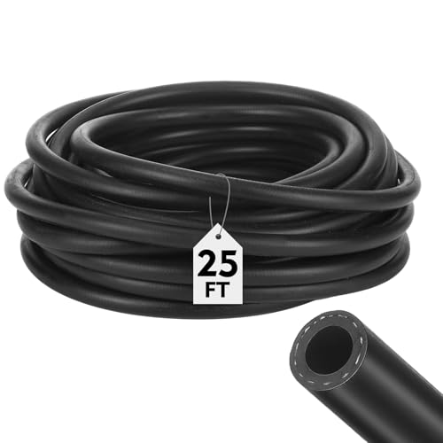 Innconee Epdm Garden Rubber Hose 38 Inch x 25 ft Heavy Duty sprayer Hose 145 Psi Kink Resistant General Purpose Air Water Chemical Resistant for Landscaping Agriculture Irrigation Industrial Use - Image 1