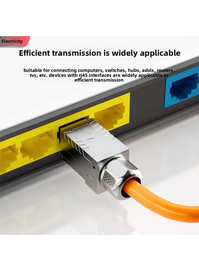 Loquat CAT6 Silicone Rubber Teflon Shielding Wire High Temperature Resistant 250 ℃ Steel Vitrification High Temperature Resistant Wire-Color:Category 6 Orange Aluminum Foil Shielding High Temperature Resis - Image 3