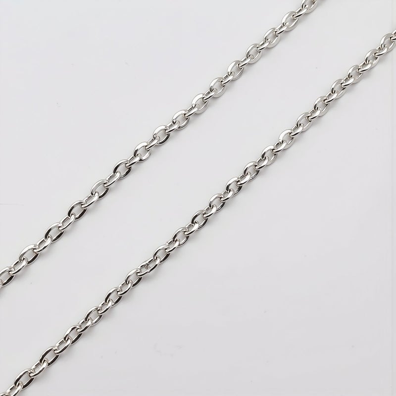 Dainty Antique Bronze 2mm Flat O Chain Lobster Clasp for Women Handmade Jewelry - Image 4