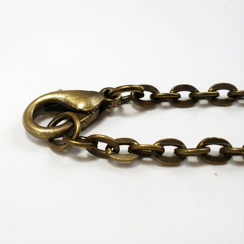 Dainty Antique Bronze 2mm Flat O Chain Lobster Clasp for Women Handmade Jewelry - Image 2