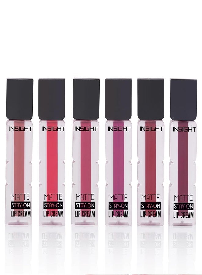 INSIGHT Matte Stay-On Lip Cream - Set A | Lightweight, Long-Lasting, Quick-Dry Formula with Soft Velvety Finish - 21g - Image 2