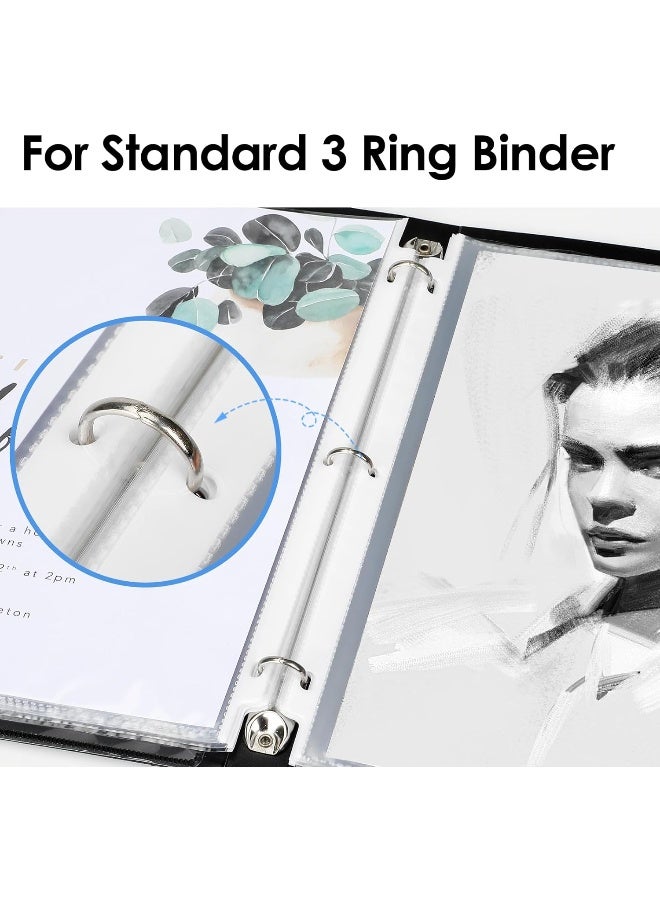KTRIO KTRIO Sheet Protectors 8.5 x 11 inch Clear Page Protectors for 3 Ring Binder, Plastic Sleeves for Binders, Top Loading Paper Protector Letter Size, 50 Pack  - Image 5
