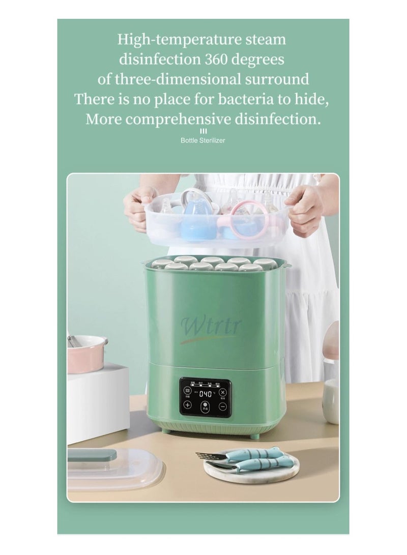 Wtrtr Baby Bottle Sterilizer, Electric Steam Bottle Sterilizer and Dryer, 5-in-1 Baby Bottle Sanitizer Universal Fit for All Baby Items Accessories, white - Image 4