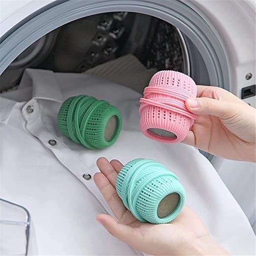 Styxon Reusable Laundry Ball Reusable Laundry Dryer Balls Stain Removal AntiTangle Saves Drying Time Soften and Fluff Laundry Reduces Wrinkles Pack2 Multicolor - Image 4