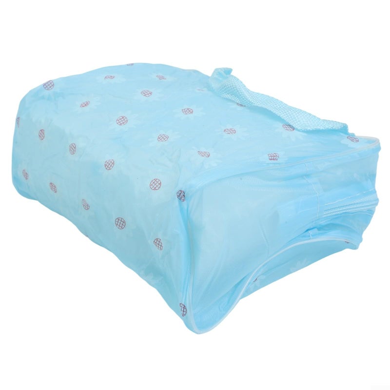 Large Capacity Translucent Water Resistant PVC Floral Makeup Bag Random Color - Image 3