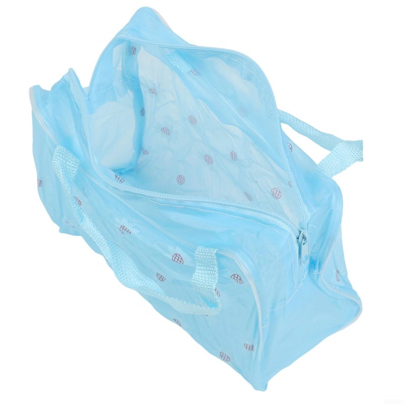 Large Capacity Translucent Water Resistant PVC Floral Makeup Bag Random Color - Image 2