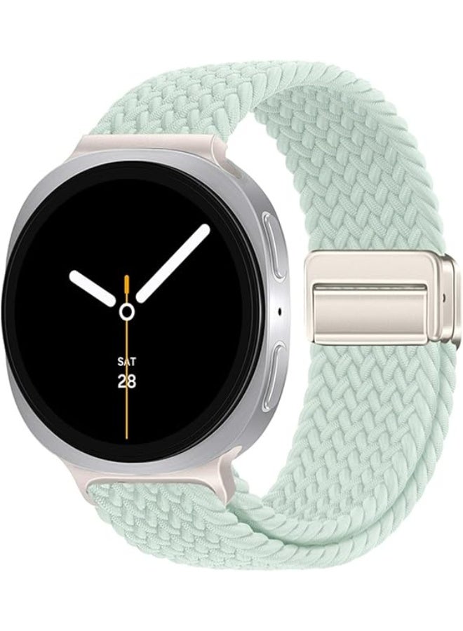 أربطة مضفرة مرنة متوافقة مع ساعة سامسونج جالاكسي واتش 8 مقاس 40 مم 44 مم/ساعة جالاكسي واتش 8 كلاسيك 46 مم، حزام معصم رياضي مرن من النايلون لساعة جالاكسي واتش 8 2025 للنساء والرجال - Image 1