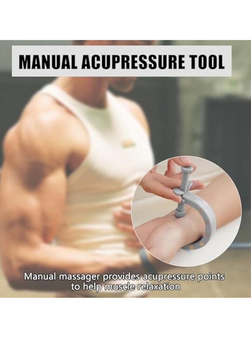 2PCS Acupuncture Clip Tool, Migraine Relief Acupressure Clip, Portable Pressure Point Clip, Compact Pressure Point Massage Tool, ‘Magic Pointer’ Hand Pressure Point, for Hand Foot Ear Migraine Relief - Image 2