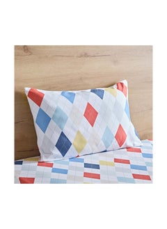 Home Box Nora 2-Piece Single Plaid Microfibre Flat Sheet Set 160 x 240 cm  - Image 4