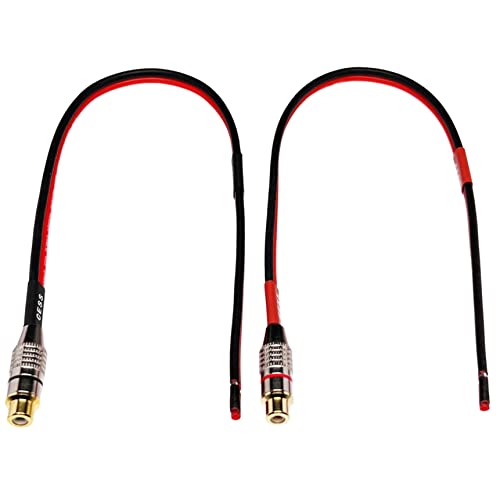 CNCESS CESS-063-1f Silicone Speaker Wire 14 AWG with Phono RCA Female Jack, 2 Channels (1 Foot) - Image 5
