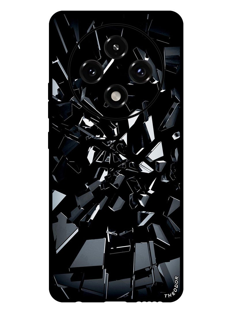 Theodor Protective Case Anti Scratch Shock Proof Bumper Cover For Oppo A3 Pro Black 1 - Image 1