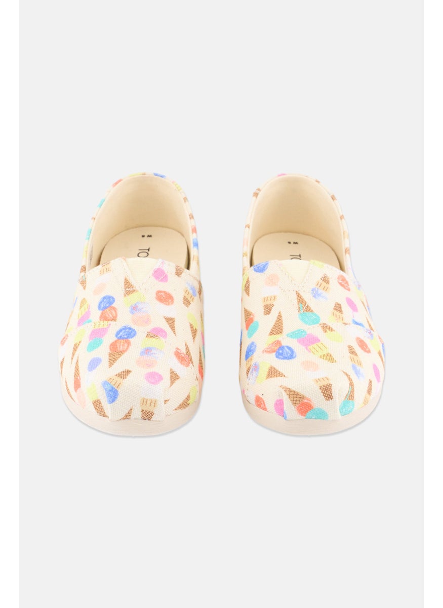 TOMS Women Cones Print Slip On Casual Shoes, Beige Combo  - Image 3