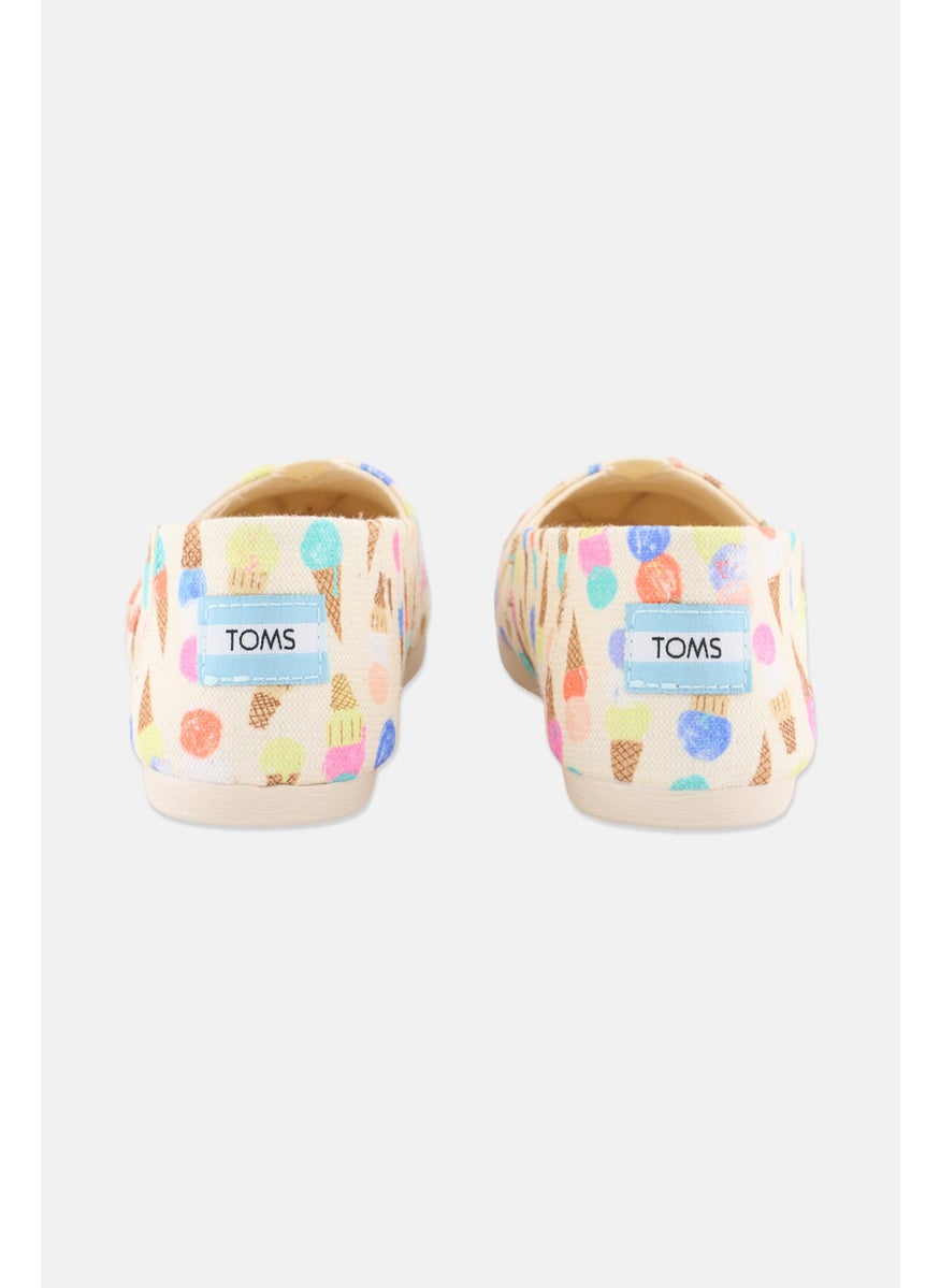 TOMS Women Cones Print Slip On Casual Shoes, Beige Combo  - Image 2
