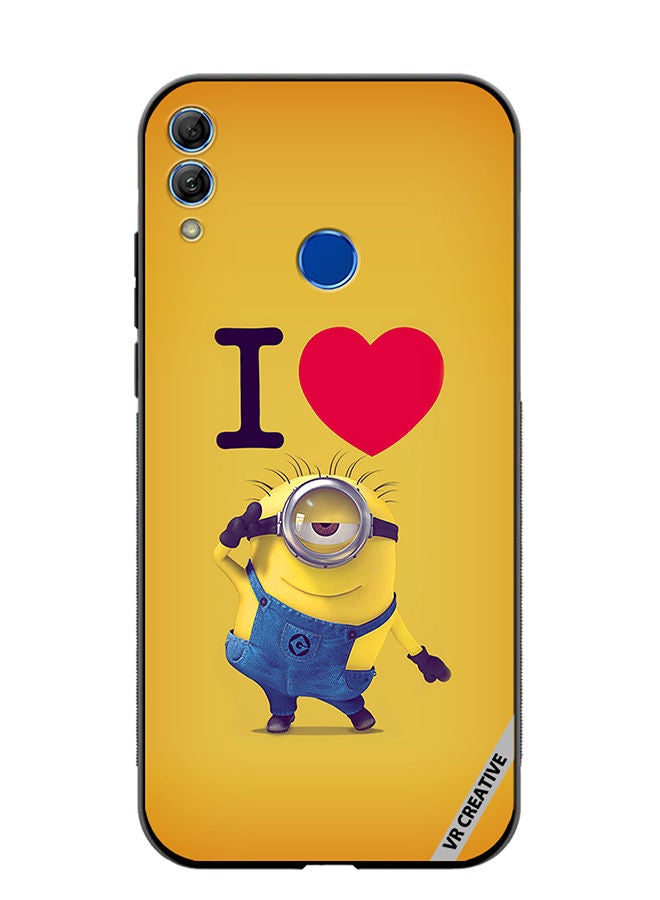 Protective Case Cover For Honor 10 Lite Minions Design Multicolour