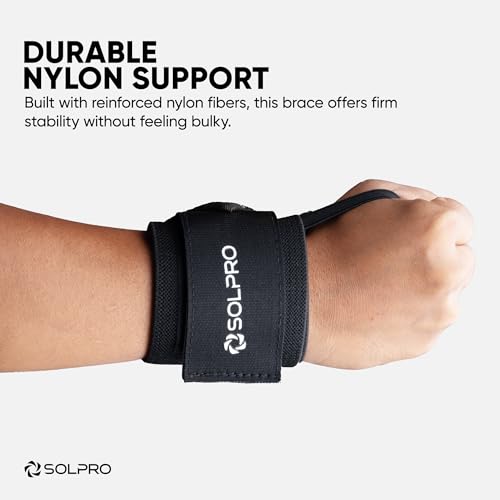 Solpro Savage Weight Lifting Wrist Support | Advanced Wrist Support for Powerlifting & Strength Training (Black/Grey) - Image 4