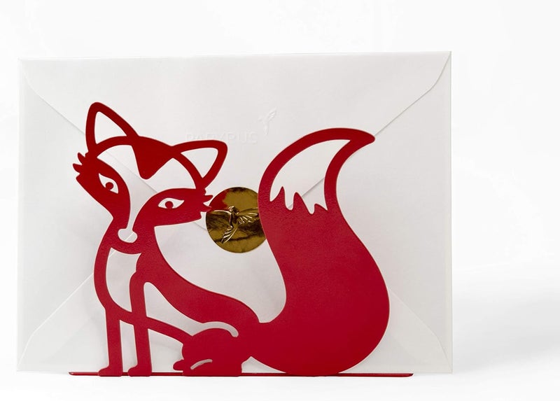 Mango Steam Tabletop NapkinTissue  Letter Holder for Home Kitchen Restaurants Fox Red - Image 3