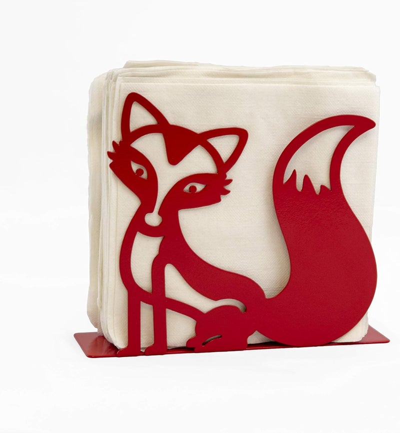 Mango Steam Tabletop NapkinTissue  Letter Holder for Home Kitchen Restaurants Fox Red - Image 1