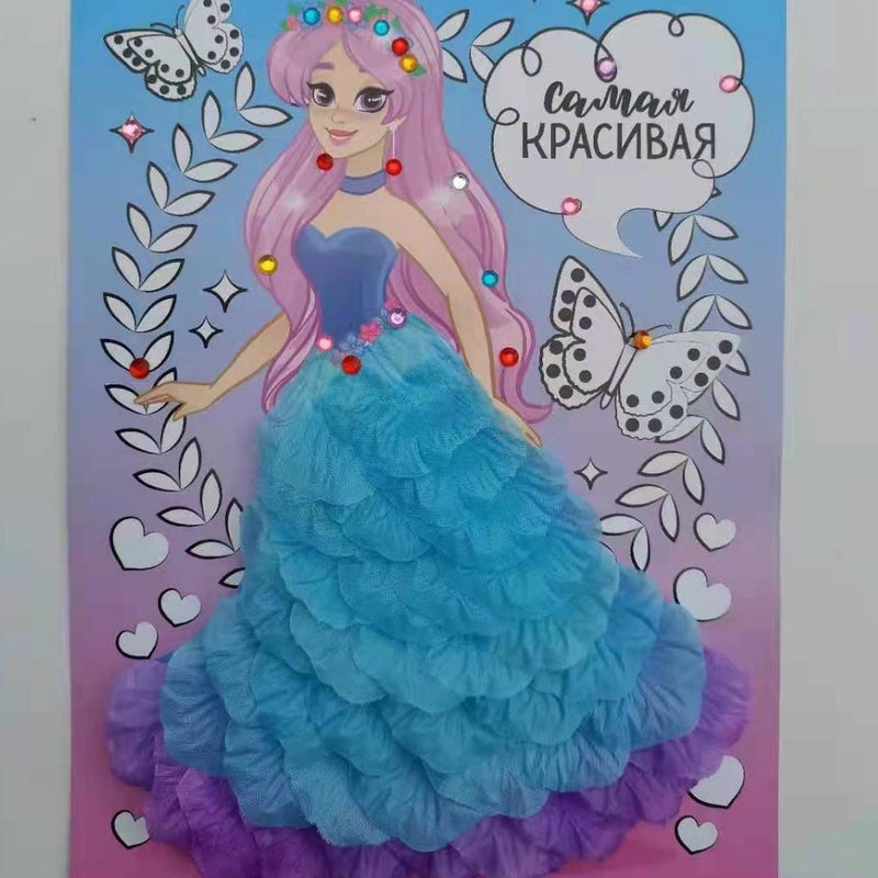 Diy Petal Stickers Handmade Combination Stickers Kindergarten Handmade Children'S Jigsaw Puzzle, - Image 4