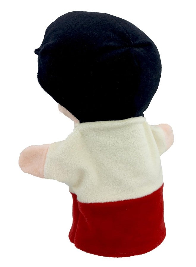 Elfactory Boy (Peach) Family Hand Puppets for Kids - Educational Storytelling Interactive Plush Hand Puppet Set for Learning (10 inch) New Edition (Peach Boy) - Image 5