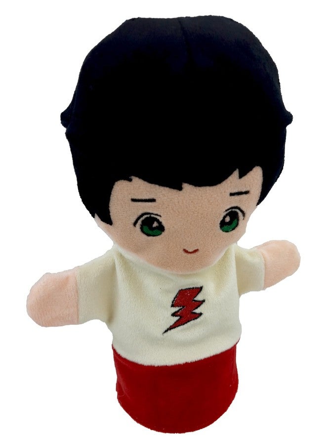 Elfactory Boy (Peach) Family Hand Puppets for Kids - Educational Storytelling Interactive Plush Hand Puppet Set for Learning (10 inch) New Edition (Peach Boy) - Image 3