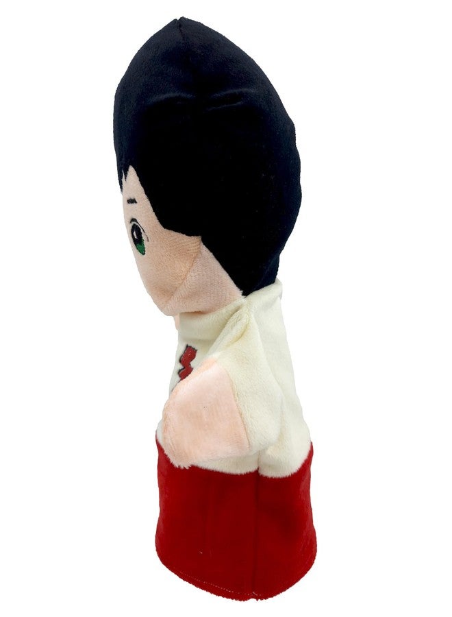 Elfactory Boy (Peach) Family Hand Puppets for Kids - Educational Storytelling Interactive Plush Hand Puppet Set for Learning (10 inch) New Edition (Peach Boy) - Image 4