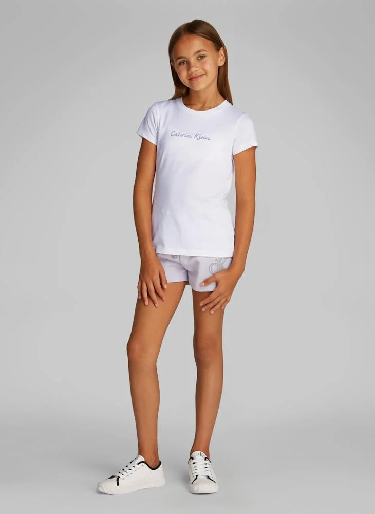 كالفن كلاين جينز Kids Logo Slim T-Shirt