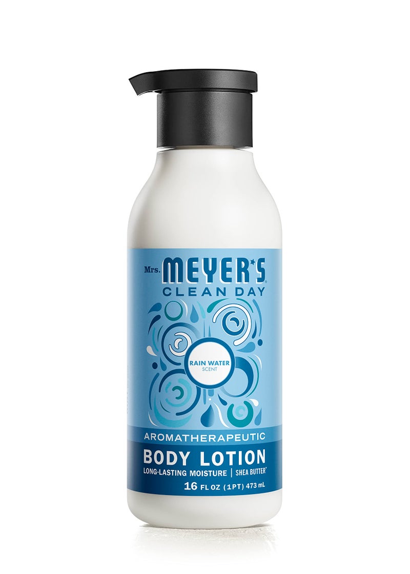 Mrs. Meyer's MRS MEYERS CLEAN DAY Body Lotion for Dry Skin NonGreasy Moisturizer Made with Essential Oils Rain Water 155 oz - Image 2