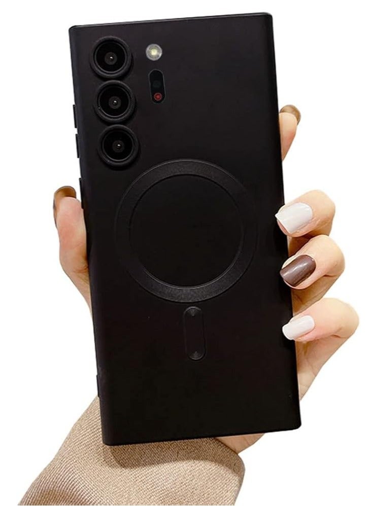 Arabest Black Magnetic Shockproof Note 20 Ultra Case with Camera Lens Protector for Women and Men - Fits MagSafe - Anti-Scratch Protection for Samsung Galaxy - Image 1