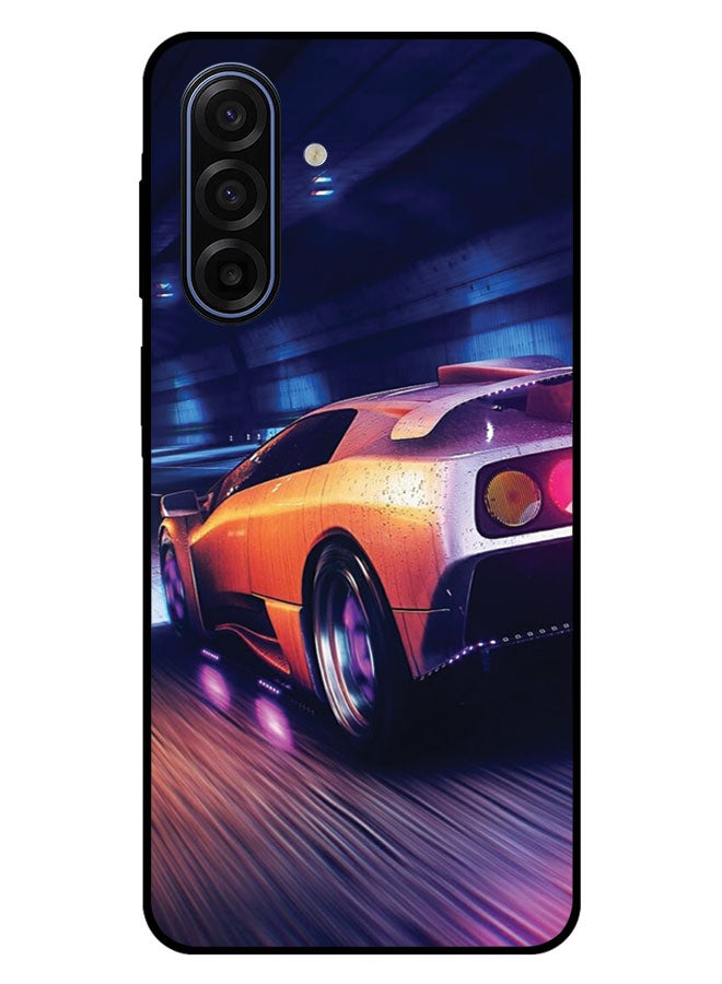 EYE CATCH Printed Protective Case Cover For Samsung Galaxy A17 -  Yellow Car One Side - Image 1