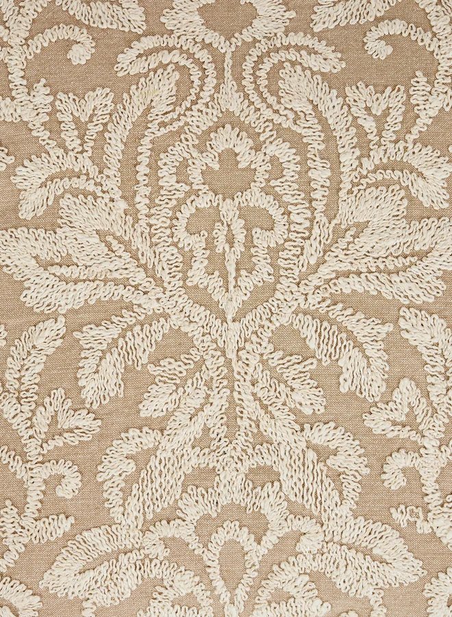 Styli Beige Square Cushion Cover Single 18x18
