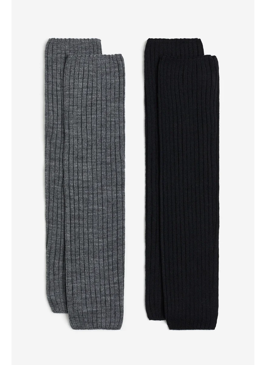 H&M 2-Pack Rib-Knit Leg Warmers