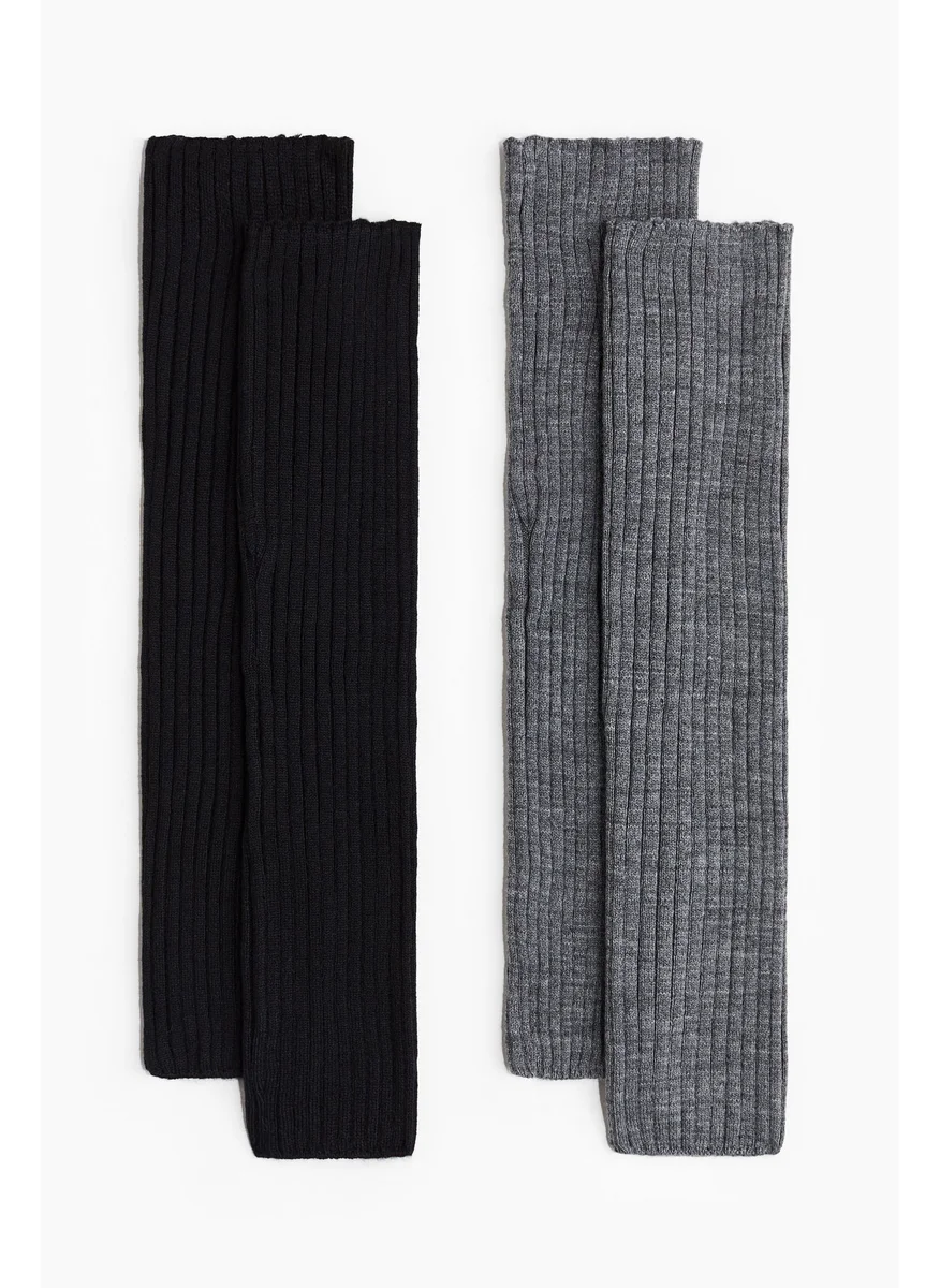 H&M 2-Pack Rib-Knit Leg Warmers