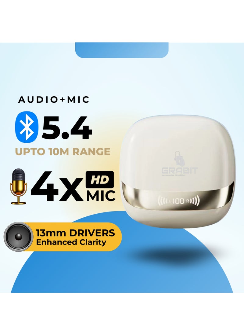 GTUNES-HARMONY True Wireless Earbuds – 42dB ANC, Quad-Mic, 6H Playtime, Premium Sound, Fast Charging