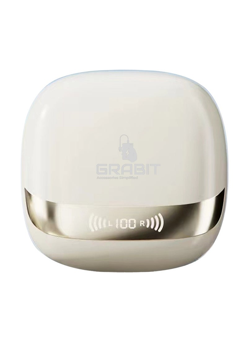 GRABIT - GTUNES-HARMONY True Wireless Earbuds ANC & Premium Sound Enjoy 42dB Active Noise Cancellation, Transparency Mode, and quad-mic clarity with Bluetooth 5.4 for seamless connectivity. Get 6-hour playtime per charge (200 hours total) with rich 13mm drivers for deep bass and crisp sound. Features a sleek electroplated case, digital battery indicator, and Type-C fast charging. Compatible with iPhone, Samsung, OnePlus, Xiaomi, Huawei, Google Pixel, iPads, MacBooks, and more. - Image 1