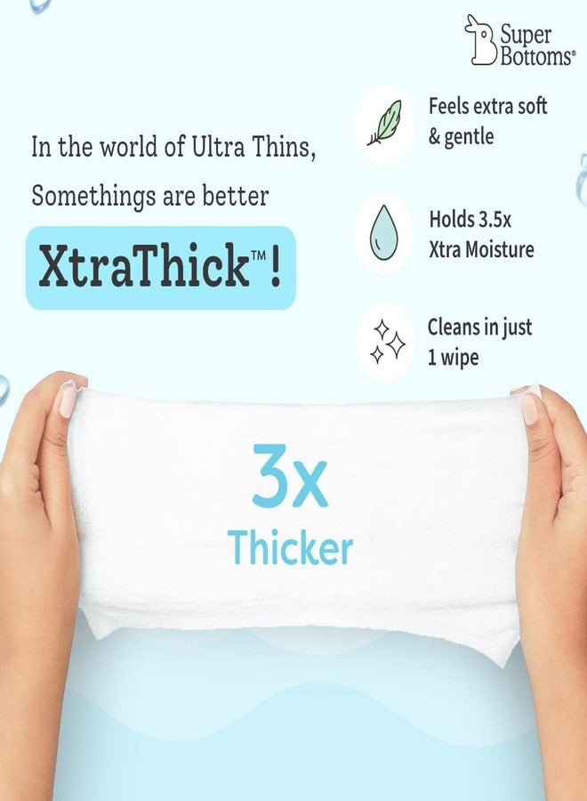 سوبربوتمز مناديل سوبر بوتومز فائقة الترطيب - سميكة للغاية مع ترطيب إضافي ومتينة (عبوة من 1، 72 قطعة) - Image 2