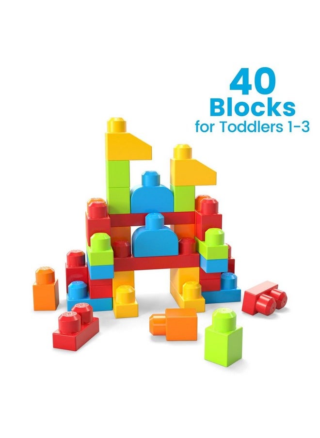 Mega Brands MEGA BLOKS - HKN40 - Let's Build It - Building Block Set, 40 Pieces, Toy for Babies and Children from 1 to 5 Years Old  - Image 3