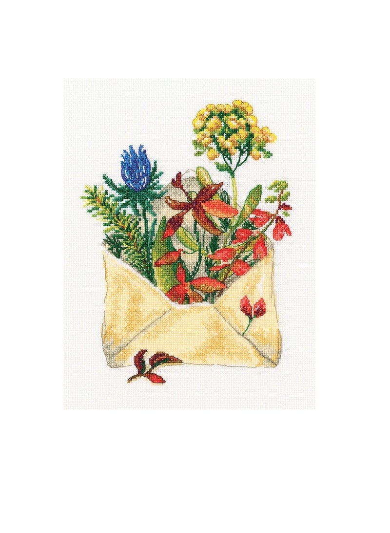 Cross Stitch Kit 5.9in x 8.07in Letters From The Forest - Image 1