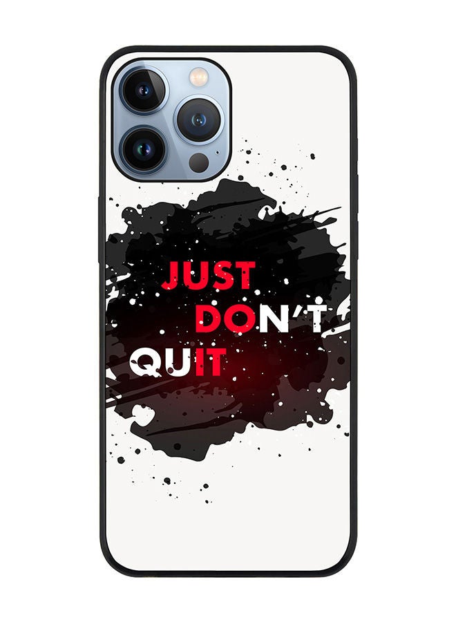 Stylizedd حافظة حواف سوداء متينة لجهاز آبل آيفون 13 برو ماكس - حافظة مرنة من المطاط الناعم مضادة للسقوط - غلاف رقيق لا تتخلى عنه - Image 1