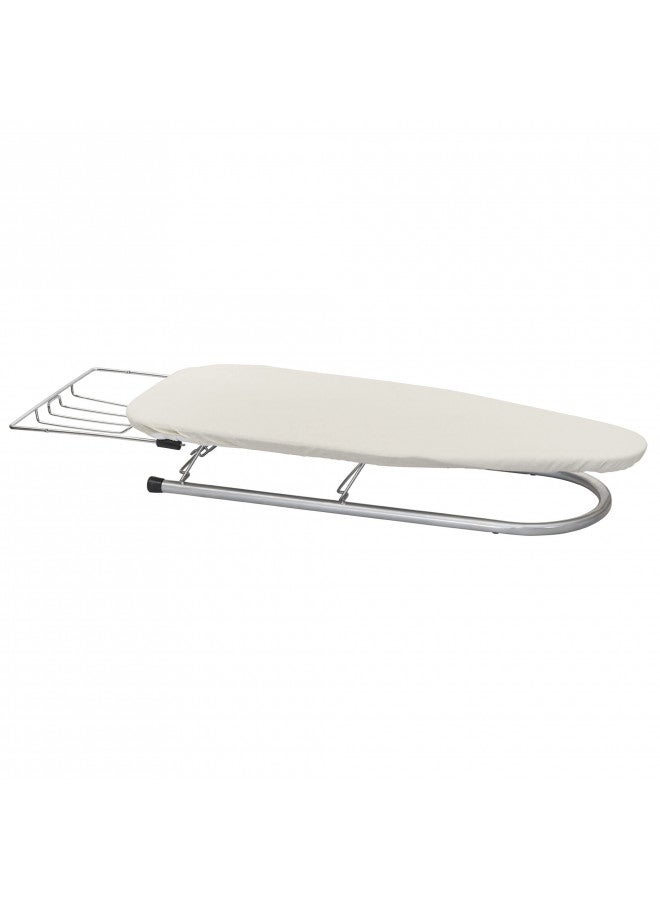 Household Essentials Tabletop Ironing Board, Compact Ironing Board with Iron Rest, Includes Door Hang, Perfect for Dorms and Small Spaces, 12 x 30", Silver - Image 1
