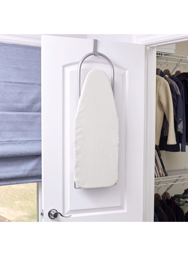 Household Essentials Tabletop Ironing Board, Compact Ironing Board with Iron Rest, Includes Door Hang, Perfect for Dorms and Small Spaces, 12 x 30", Silver - Image 4